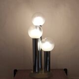 1970s space age vintage floor lamp with multiple lights