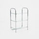 Chrome and glass shelf in Bauhaus style, 1970s