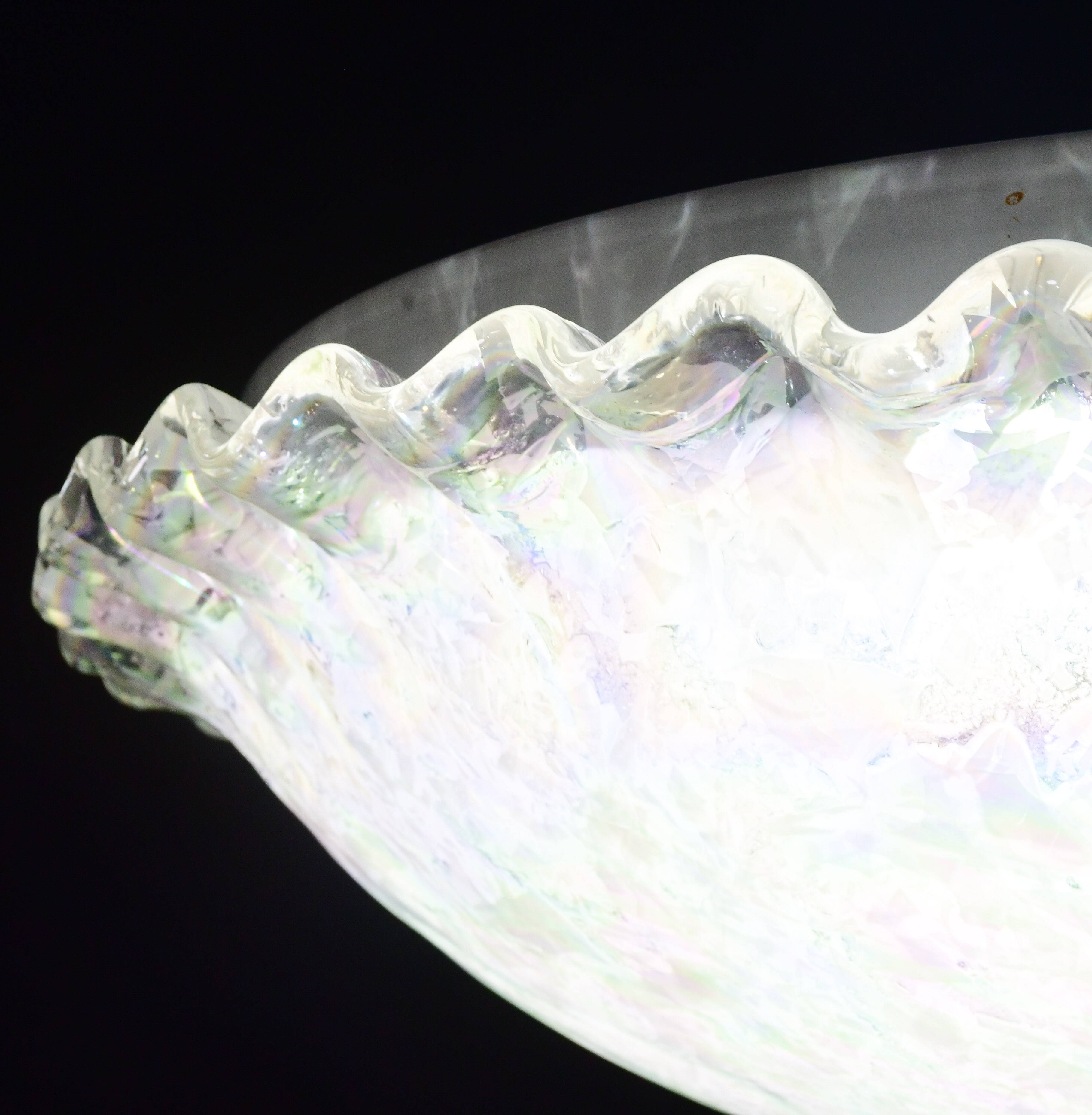 Plafonnier vintage multicolore en verre de Murano arc-en-ciel, années 1970