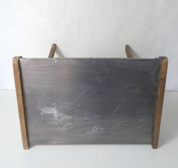 Tables gigognes en bois et zinc