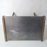 Wooden and zinc nesting tables