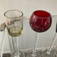 Series of 6 vintage stemmed glasses