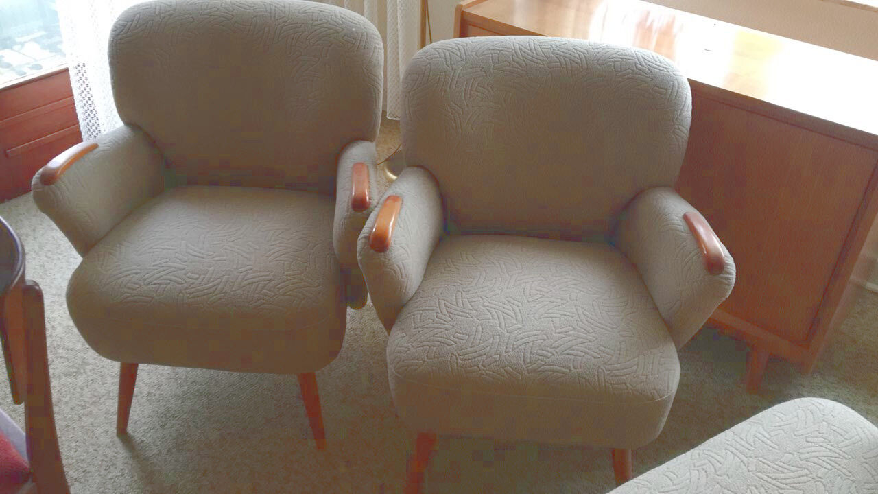 Paire de fauteuils vintage année 50 danois