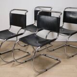 Set of 4 MR10 chairs by Ludwig Mies Van Der Rohe
