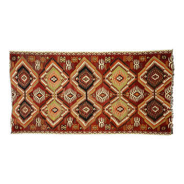 Tapis kilim artisanal d’Anatolie 290 cm x 151 cm