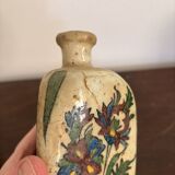 Ancient triangular vase perfume bottle Kohl Persian Qajar Iran Cavalier Gul O