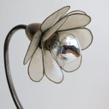 Lampe fleur en laiton et nacre