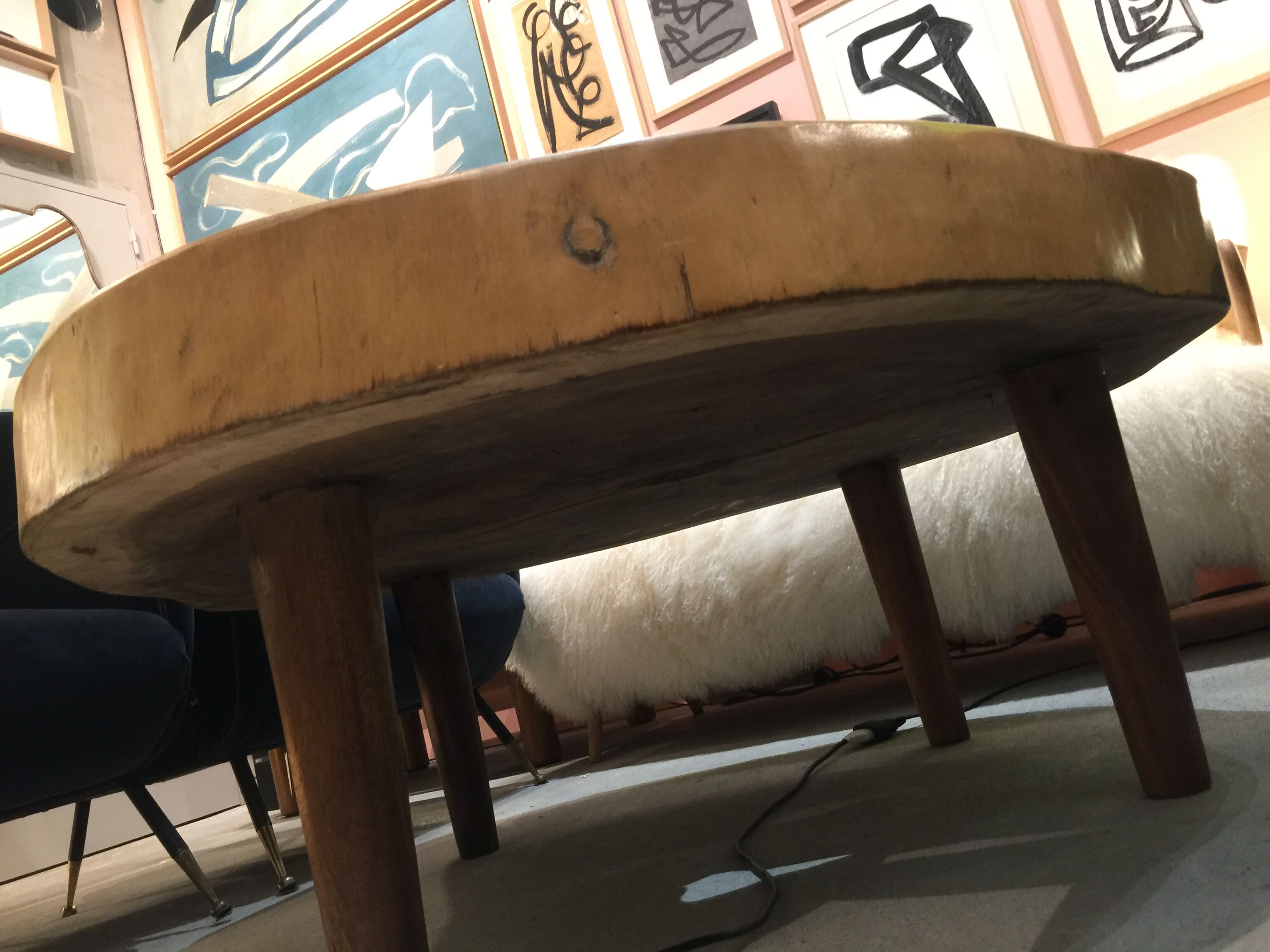 1960 wooden coffee table