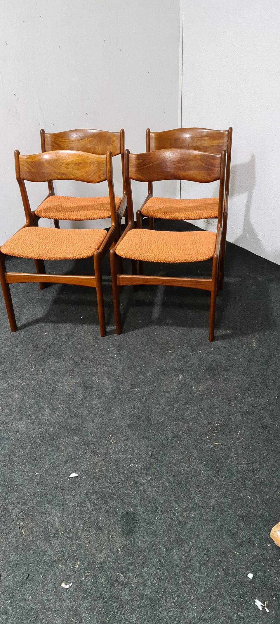 Chaises en teck vintage