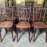 Suite de 6 chaises bistrot baumann