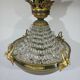 Lustre Empire en bronze et cristal