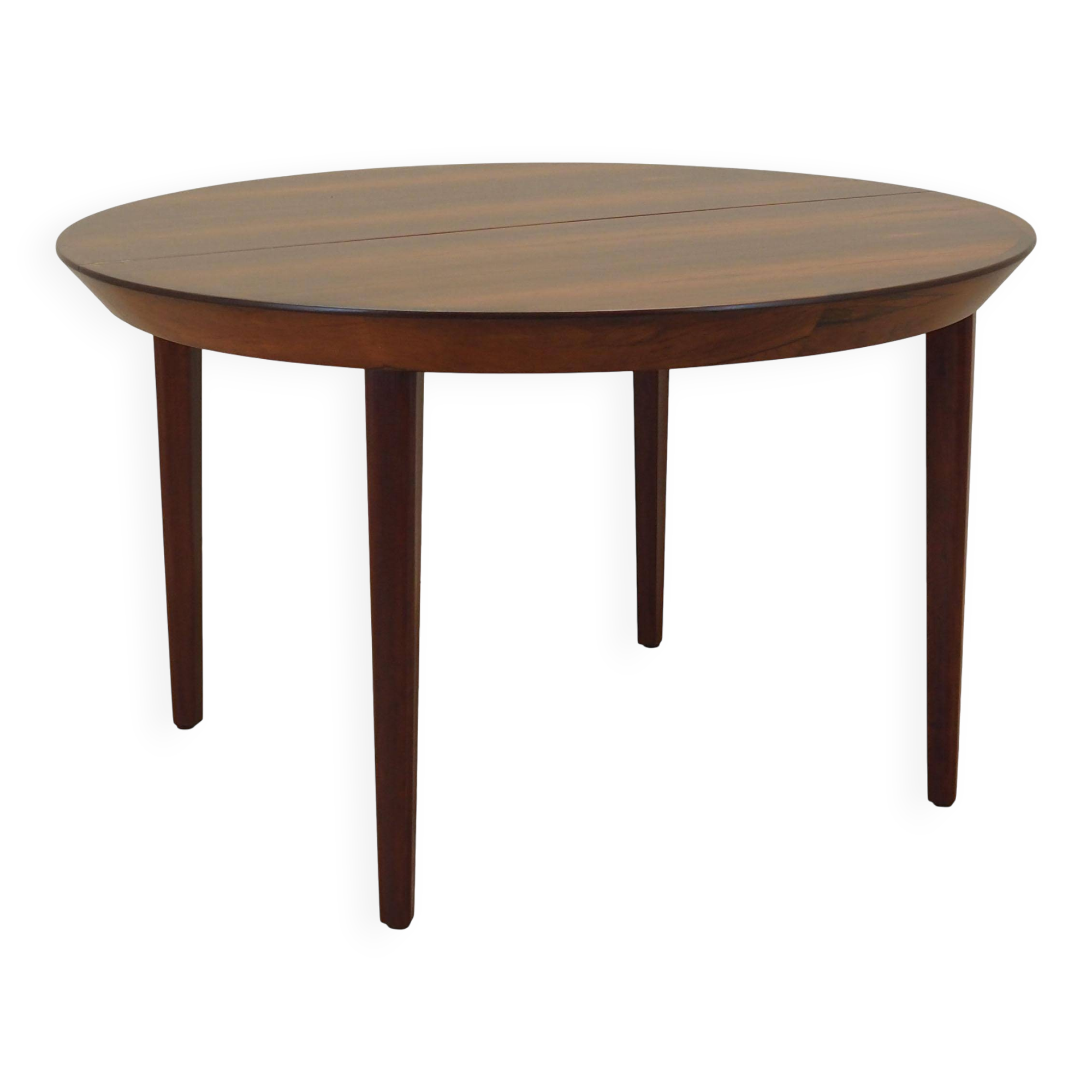 Round rosewood table, Danish design, 1960s, manufacturer: Gudme Møbelfabrik