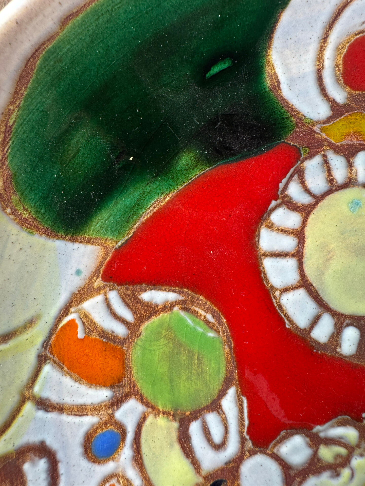 Ceramic plate from Vallauris – Marie-Christine Treinen – Years