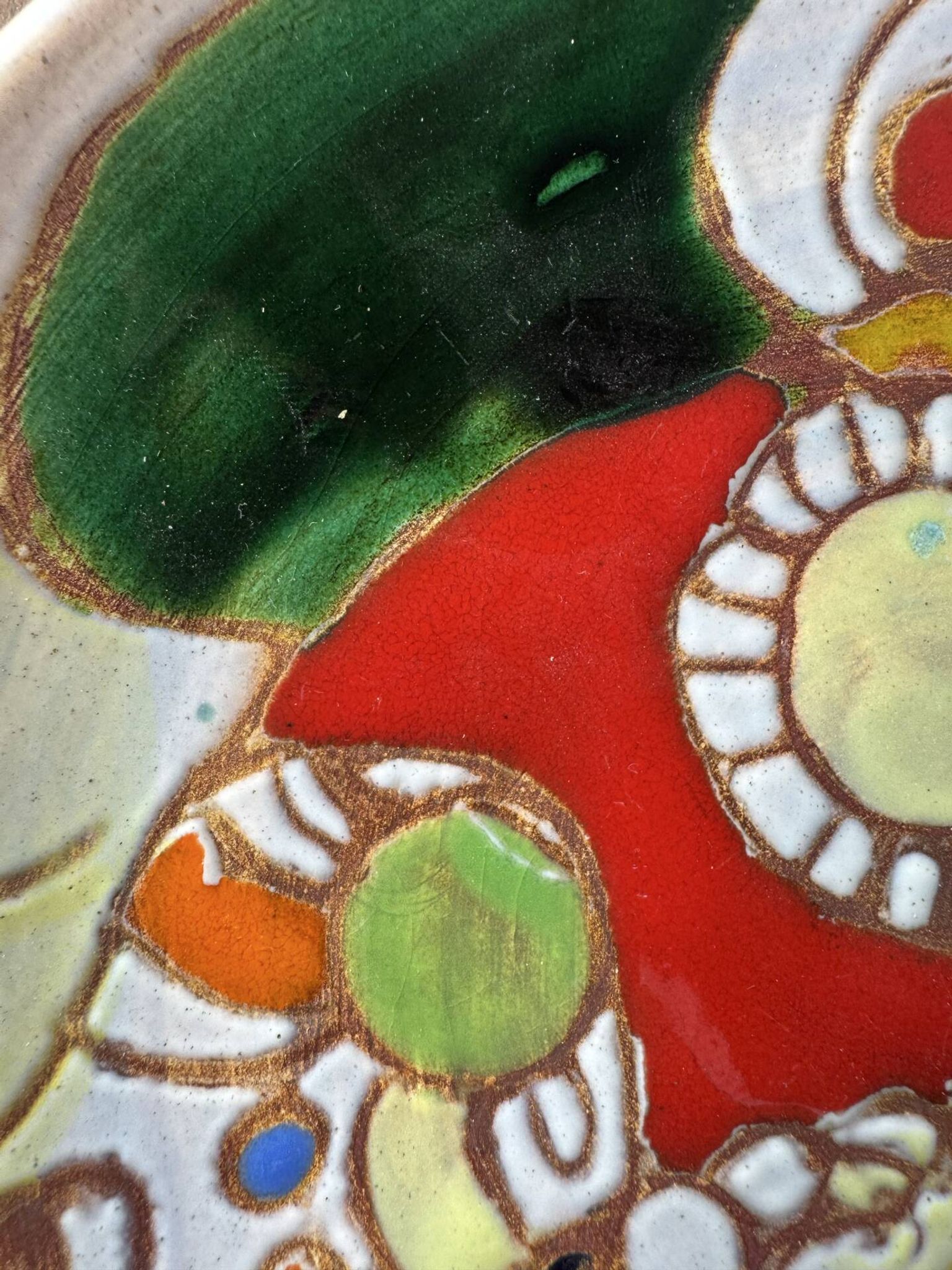 Ceramic plate from Vallauris – Marie-Christine Treinen – Years