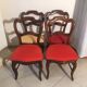 Série de 4 chaises en noyer d'époque XIXème