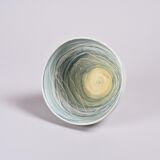White glazed ceramic cup by Marie Madeleine Jolly, France, circa 1960.