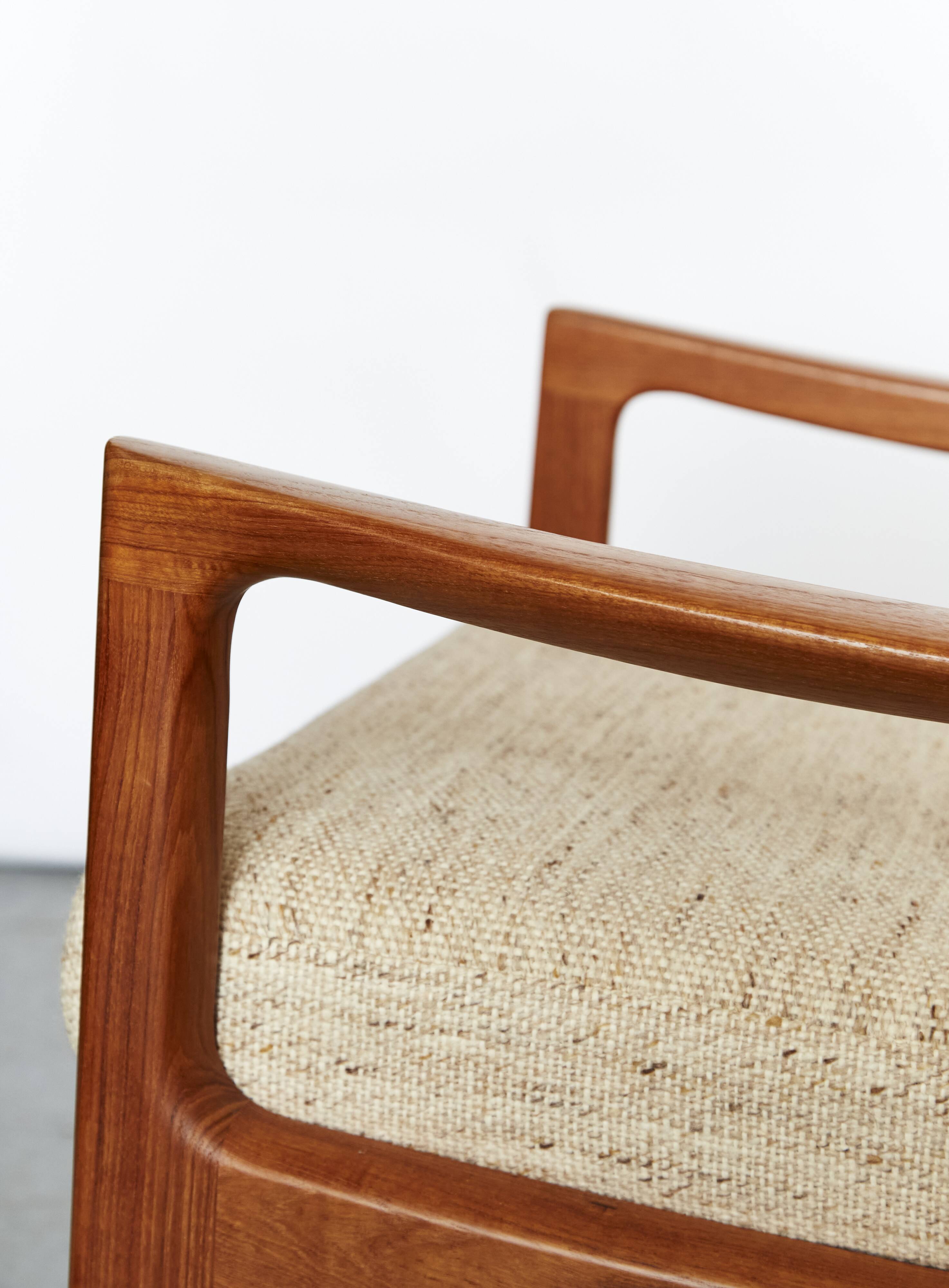 Mid-Century "Senator" Highback Chair by Ole Wanscher for Peter Jeppesen