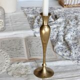 Large antique brass candle holder in Art Deco style