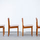 Série de 4 chaises scandinaves vintage 1960