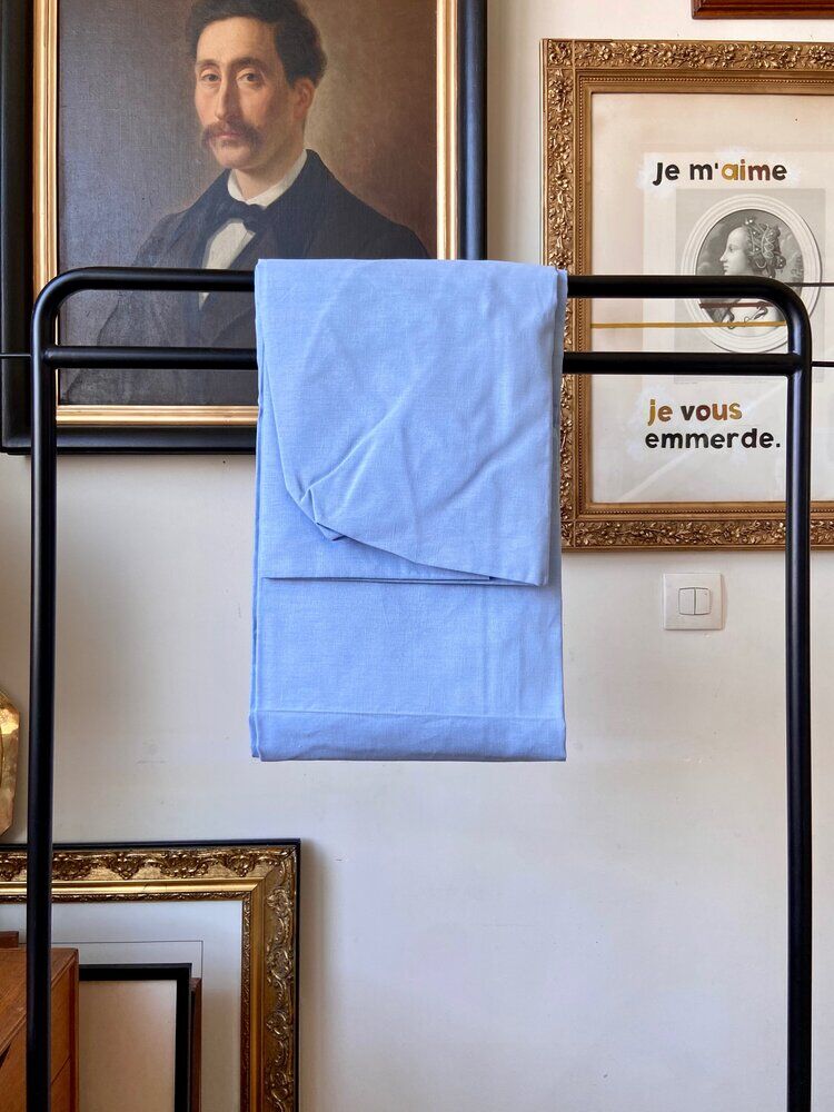 Sky blue half-breed cover 140 x 190 cm