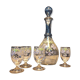 Enamelled glass liquor service