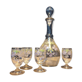 Enamelled glass liquor service