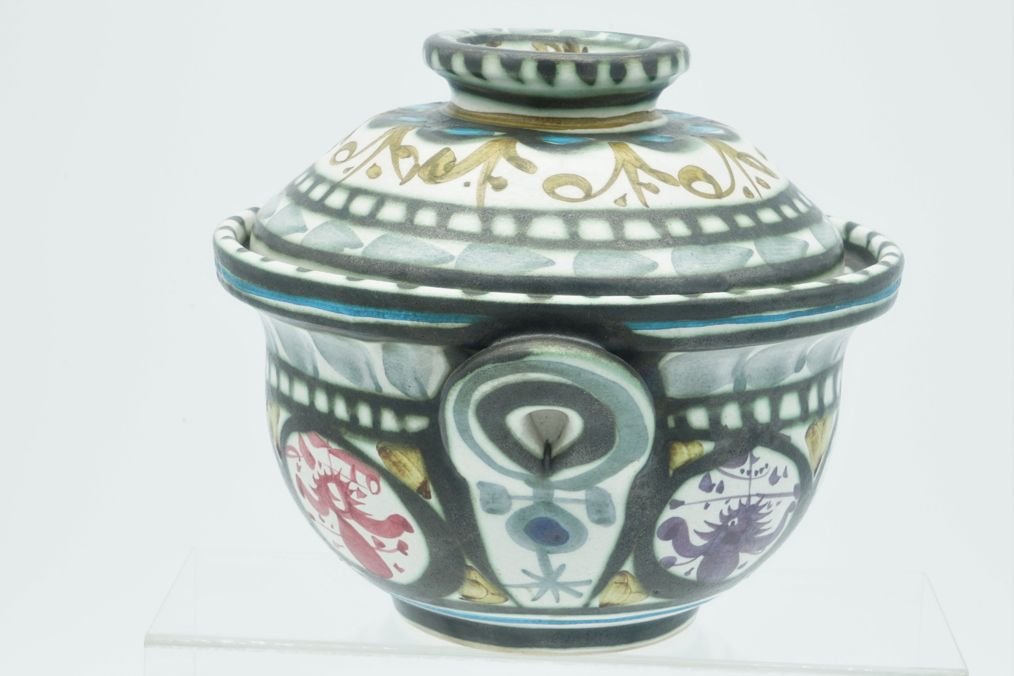 Quimper ceramics, Keraluc André Helguen dish and tureen