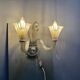 Set of 3 Murano Glass Barovier Sconces 