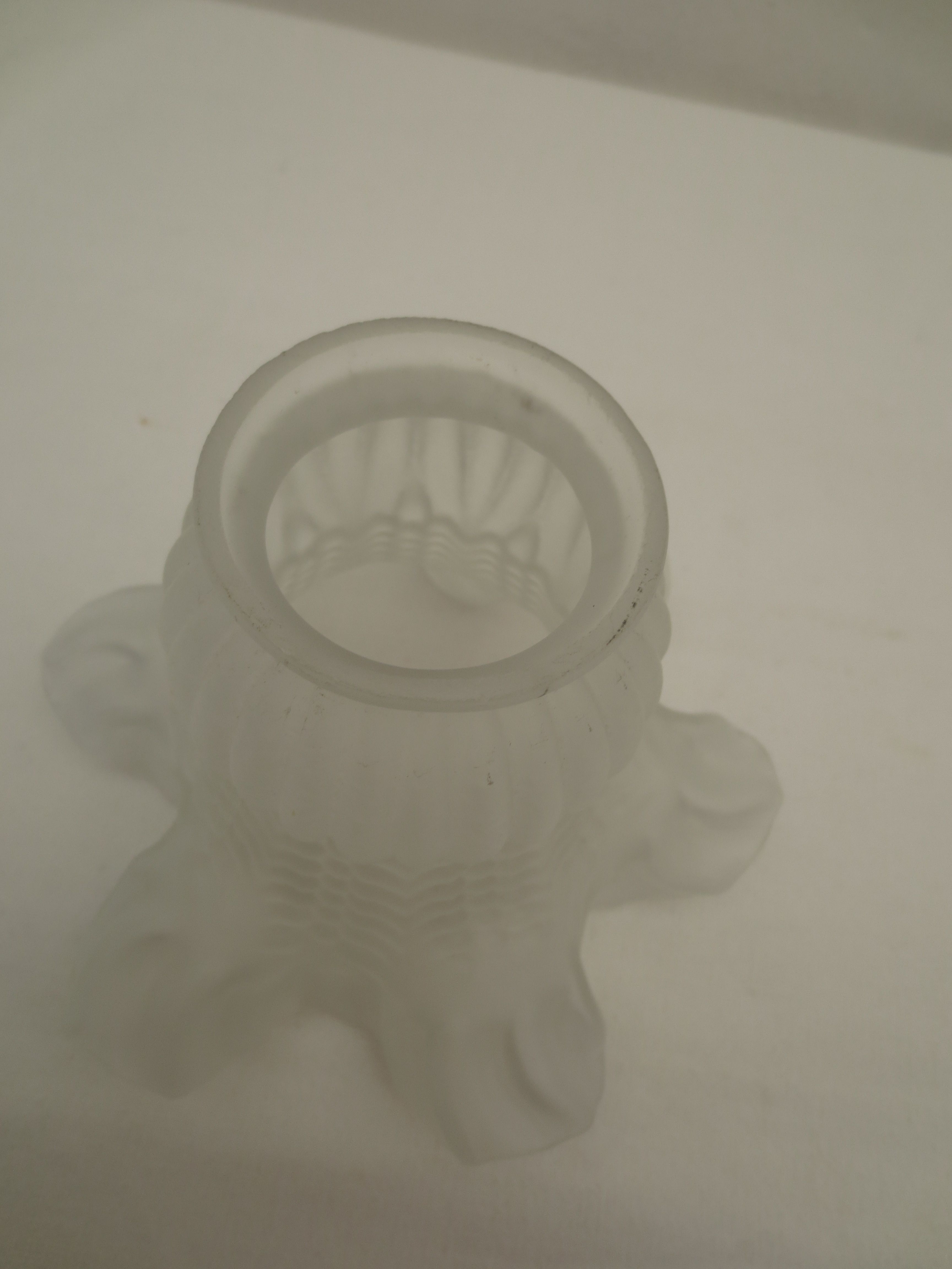 Oblique wall lamp at 45 ° porcelain tulip frosted glass