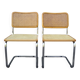 Pair of Cesca B32 chairs by Marcel Breuer