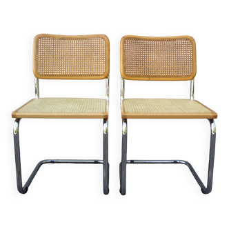 Paire de chaises Cesca B32 par Marcel Breuer