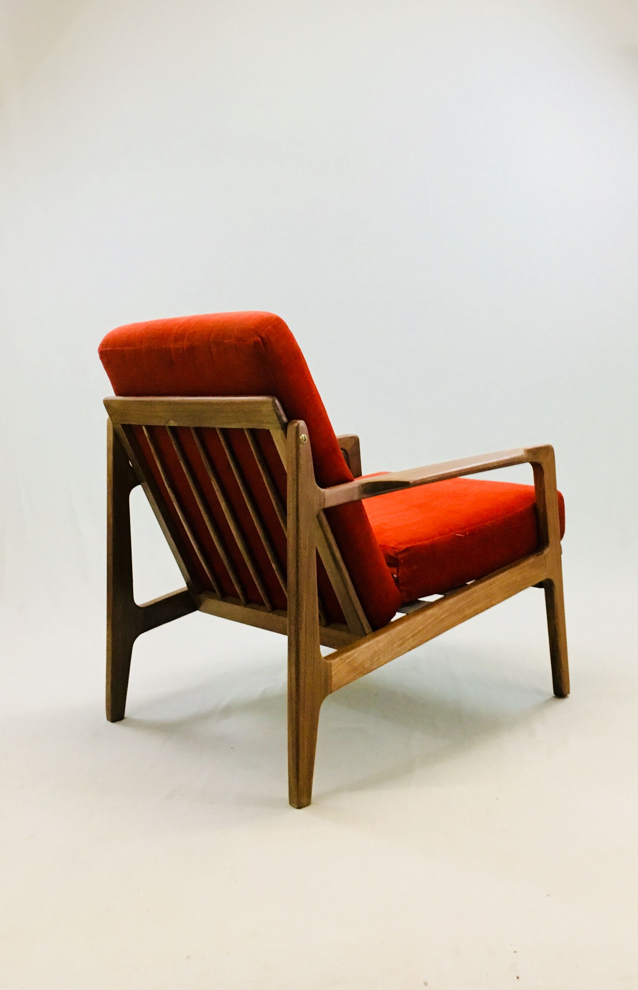 Scandinavian teak lounge - bench and two armchairs