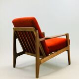 Scandinavian teak lounge - bench and two armchairs
