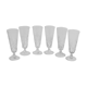 6 crystal champagne flutes