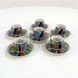 Set of 6 Metropol espresso cups by Barbara Brenner for Rosenthal, 90