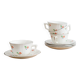 Service 4 cups and saucers Digoin Sarreguemines
