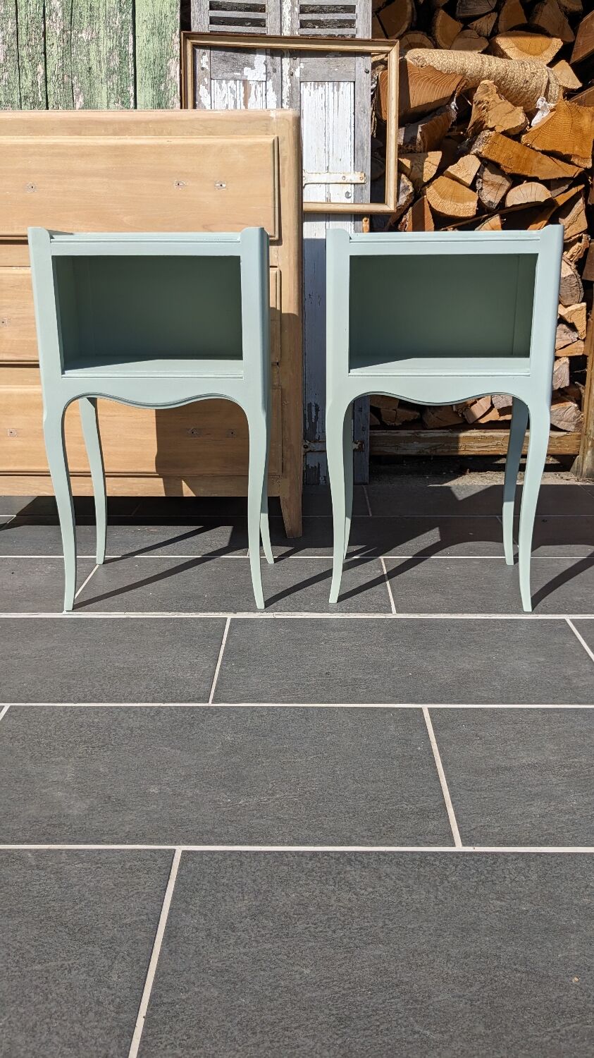 Pair of Louis XV style bedside tables