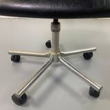 Black tubular office chair