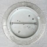 Plafonnier rond en verre ciselé