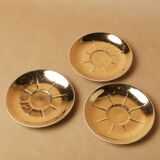 Lot 5 cups coffee porcelain gilded 1970 1980