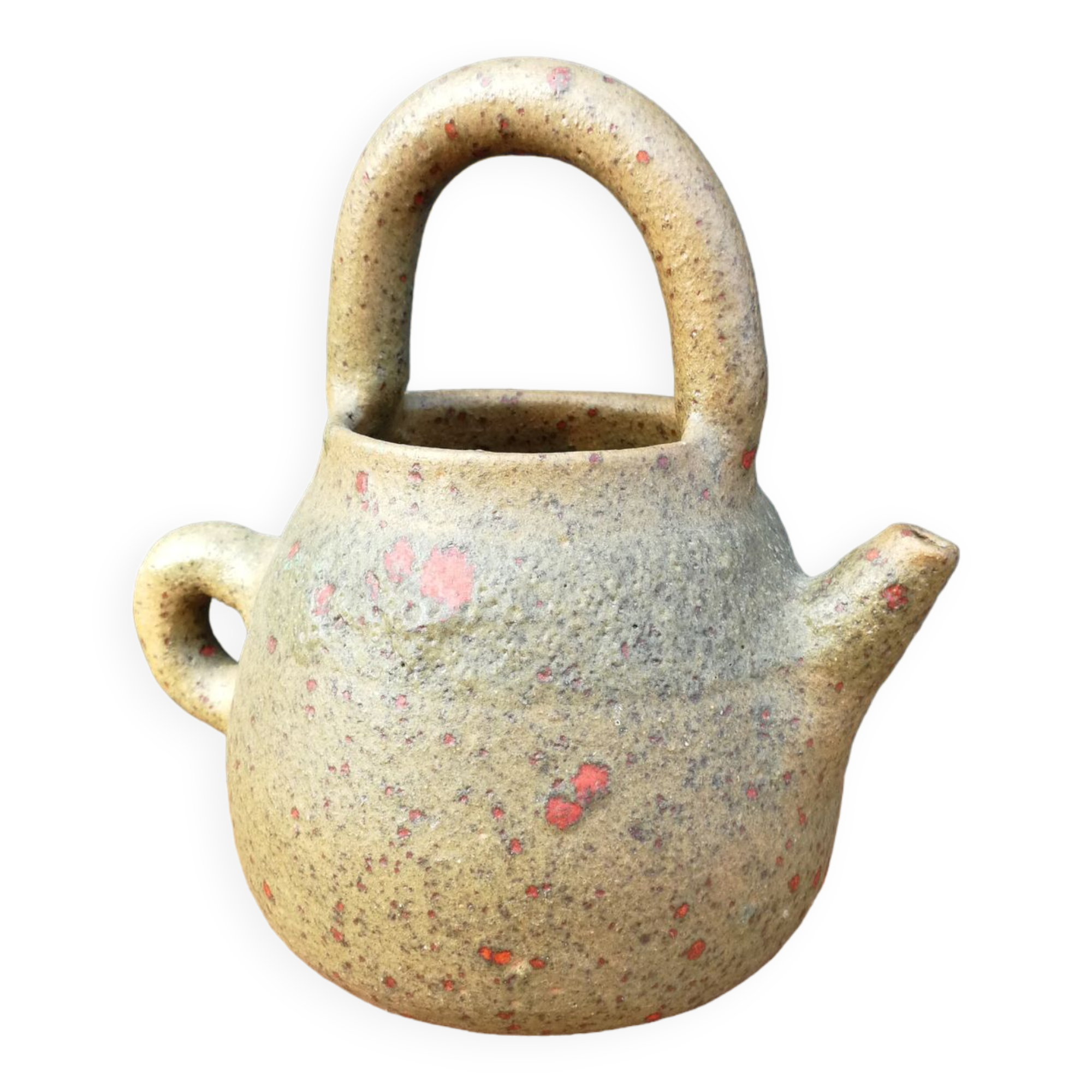 Glazed terracotta pitcher CP Orezza, Corsica