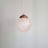 Art Deco satin glass pendant light, 1920s-30s