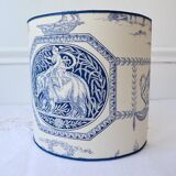 Blue toile de Jouy lampshade