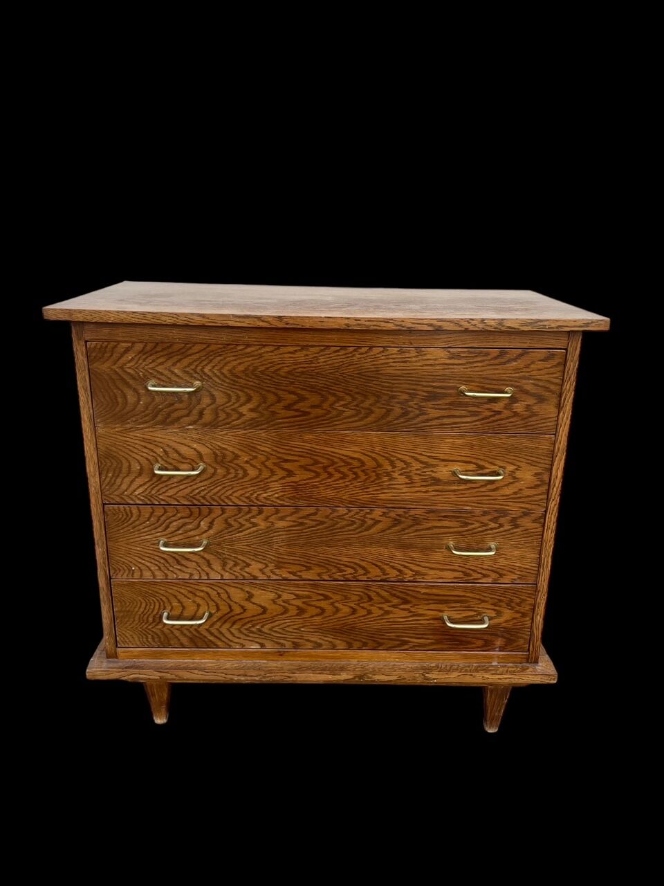 Oak chest of drawers foot compass