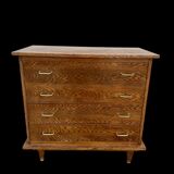 Oak chest of drawers foot compass