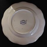 Sarreguemines earthenware plate with Marine decor late 19th century early 20th century