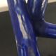 Blue vase ceramic soliflore