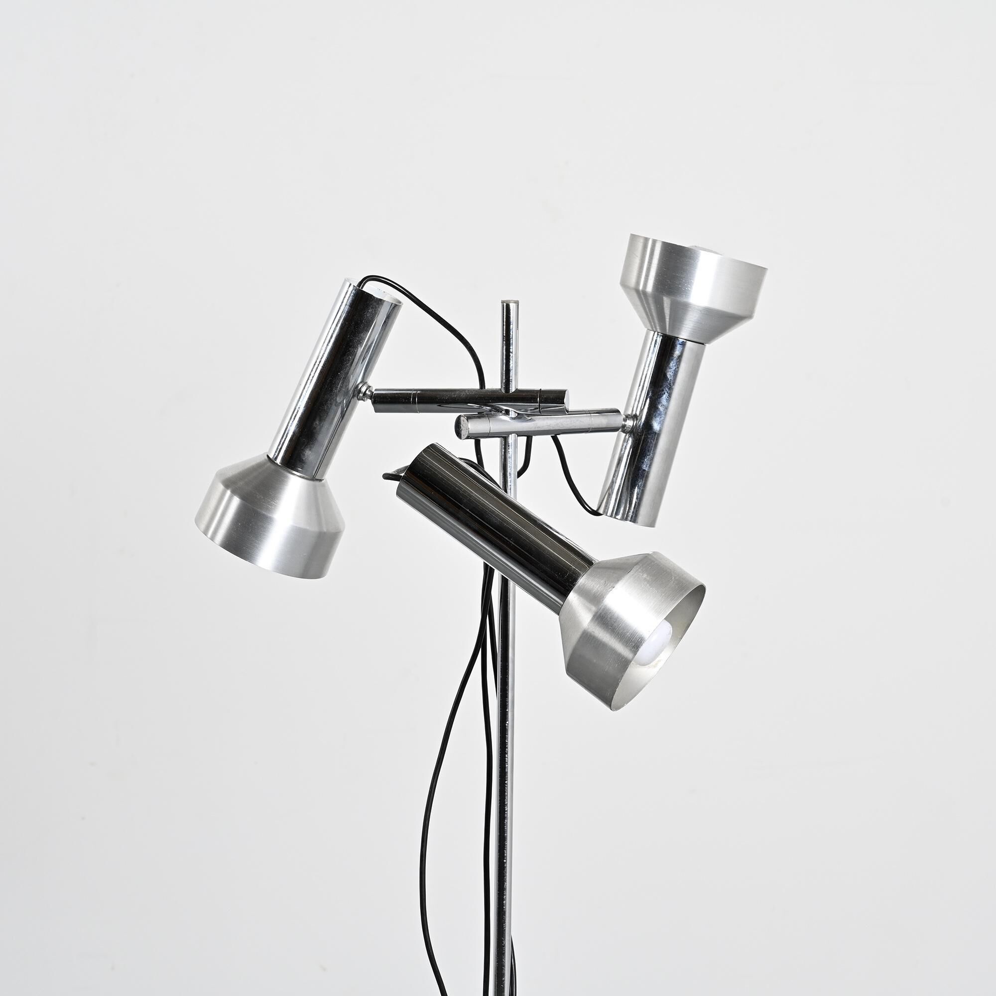 Multi-spot metal floor lamp from Philips, around 1970.