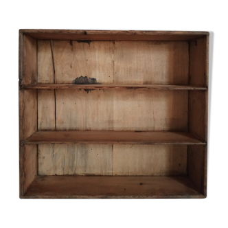 Étagère en bois ancienne tiroir d'atelier ancien