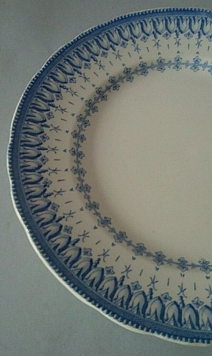 Old plate creil earthenware and Montereau model Flora rockery